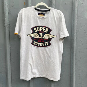 Superdry Heathered Grey  Retro Vintage Tee, size XXL